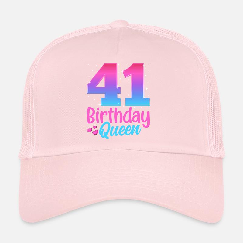 Anniversaire Queen 41 Geburtstag Casquette trucker 