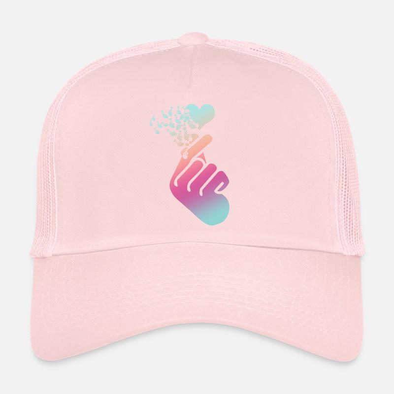 Kpop Heart Musique populaire coréenne K-Pop Casquette trucker 