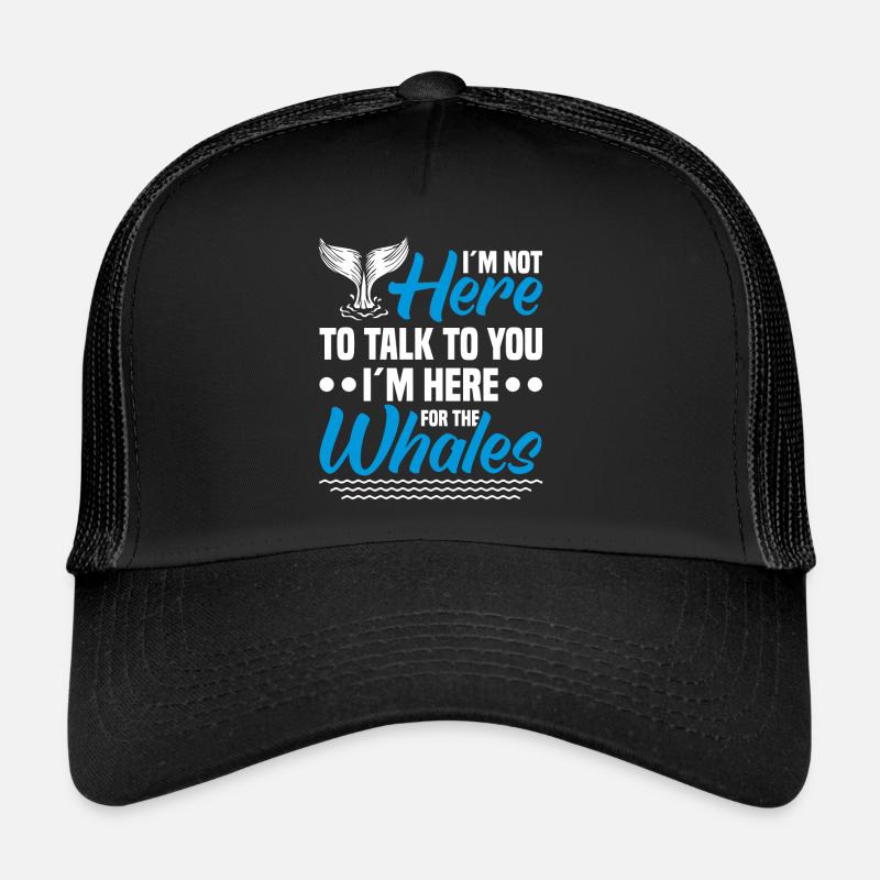 Observation des baleines Observation des baleines Orques Bleu Baleine Casquette trucker 