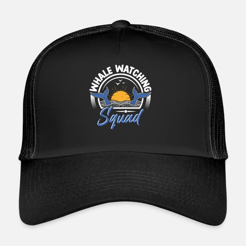 Observation des baleines Observation des baleines Orques Bleu Baleine Casquette trucker 