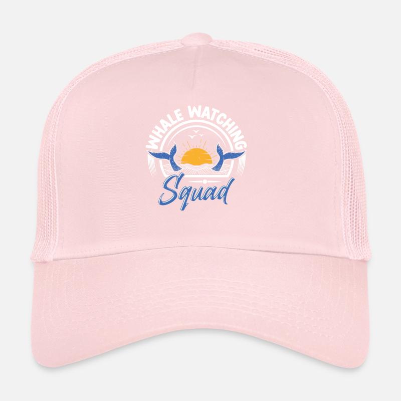 Observation des baleines Observation des baleines Orques Bleu Baleine Casquette trucker 