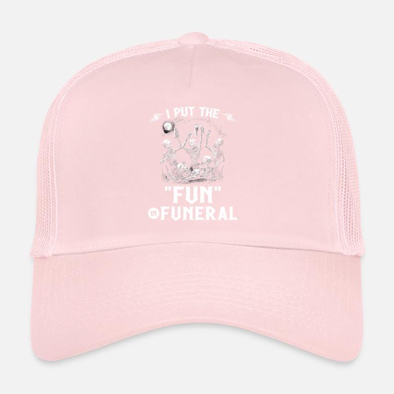 I Put The Fun In Funeral Gothic Skeletons Emo Goth Trucker Cap