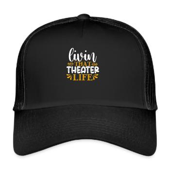 Citation de théâtre Drôle d’acteur Théâtre musical - Casquette trucker  - noir/noir - Devant