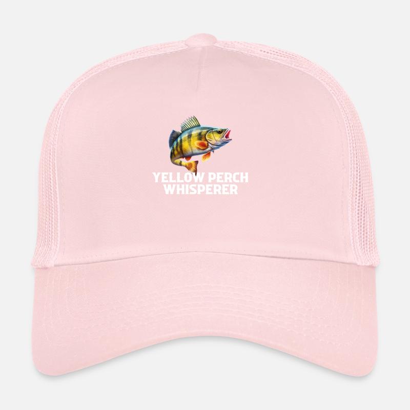 Yellow Perch whisperer, Yellow Perch Trucker Cap