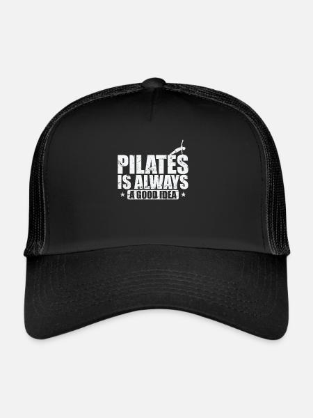 Pilates is always a good Idea Powerhouse - Trucker Cap - black/black - Front