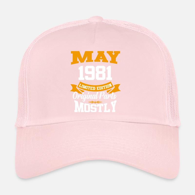May 1981 Vintage Birthday Gift Trucker Cap