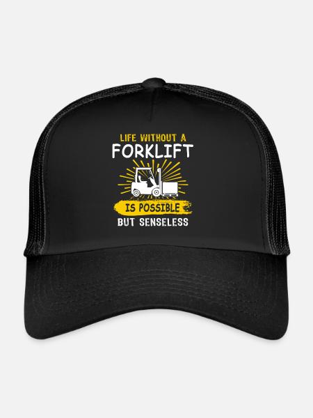 Forklift Forklift - Trucker Cap - black/black - Front
