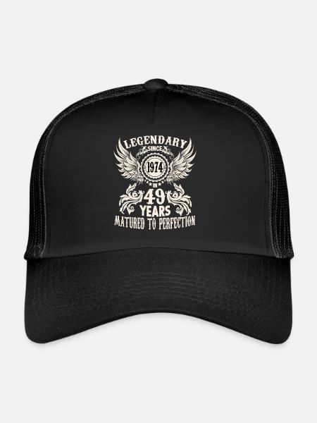 49 ans anniversaire jour spécial berceau festival dictons - Casquette trucker  - noir/noir - Devant