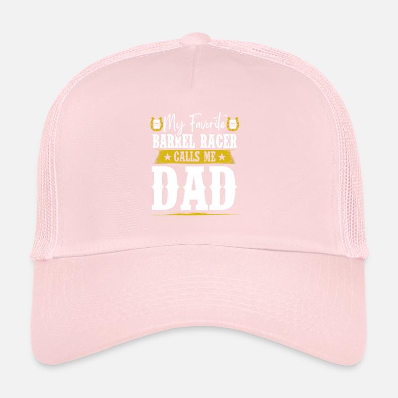 Mon coureur de barils préféré Père Barrel Racing a roulé Casquette trucker 