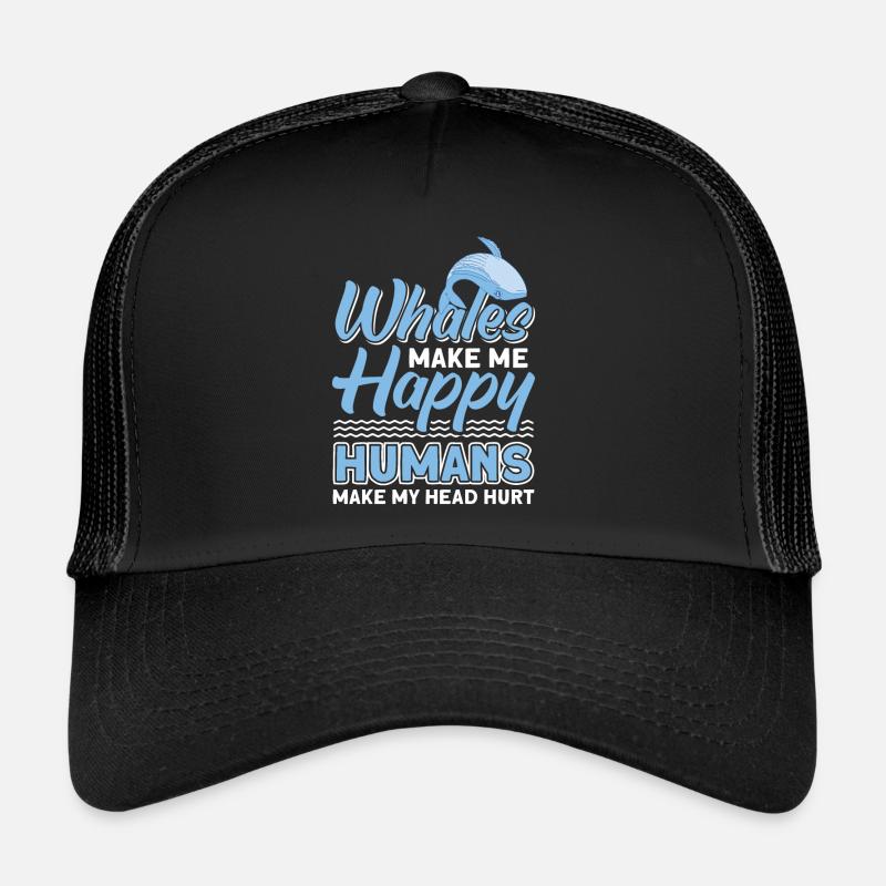 Observation des baleines Observation des baleines Orques Bleu Baleine Casquette trucker 