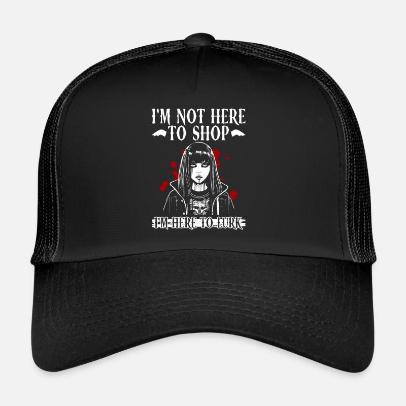 Centre commercial Goth gothique Grufti Dire Emo Casquette trucker 