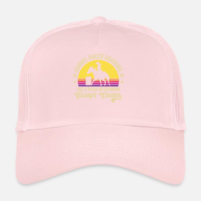 Barrel Racer Grand-mère Retro Barrel Racing Sunset Vi Casquette trucker 
