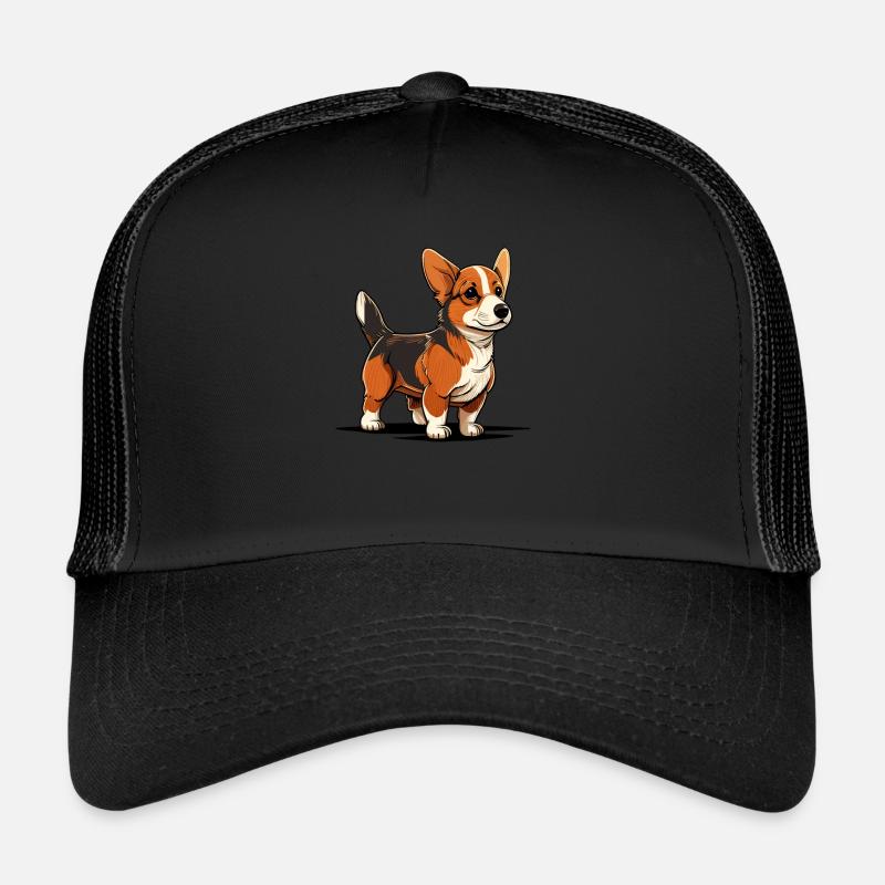 Chien dans le style comique Casquette trucker 