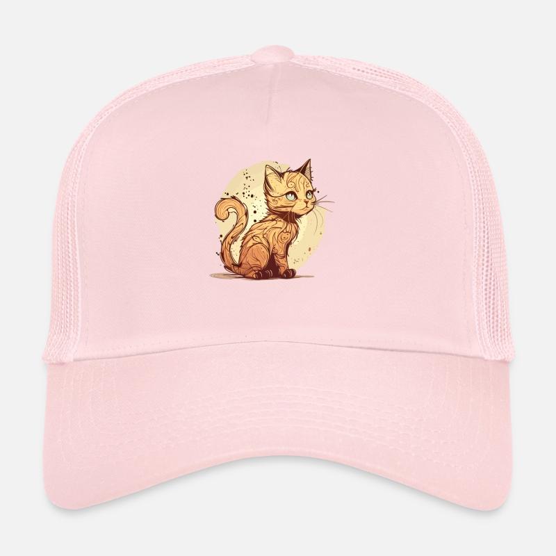 Cat in comic style Trucker Cap