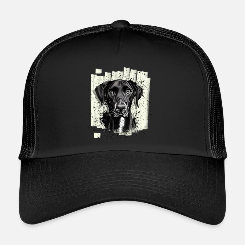 Chien Dogue Dogue Noir Casquette trucker 