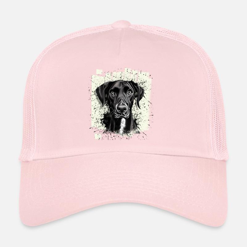 Chien Dogue Dogue Noir Casquette trucker 