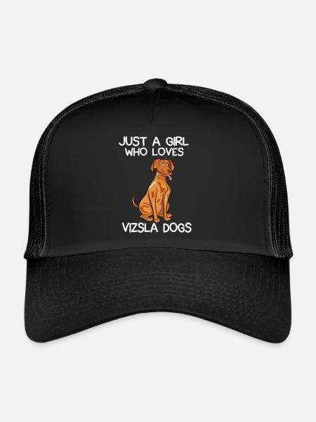Just A Girl Who Loves Vizlas Dogs - Trucker Cap - black/black