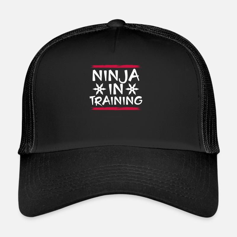 Ninja Im Training - Trucker Cap - Schwarz/Schwarz