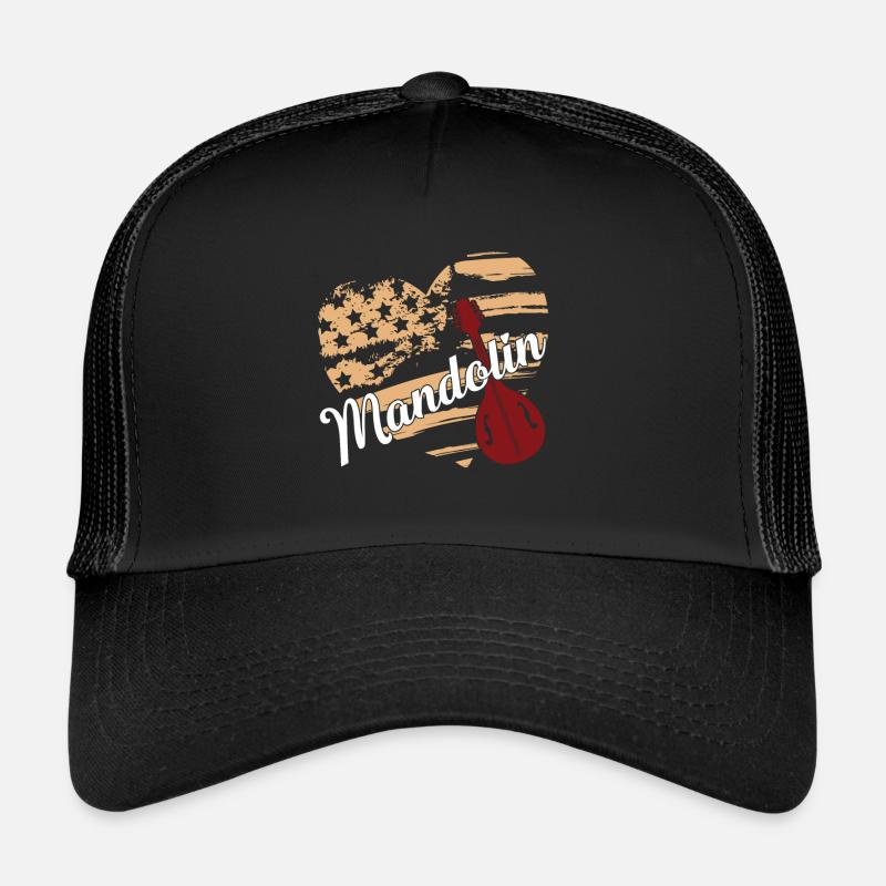 Mandolin Mandolin Flag Trucker Cap