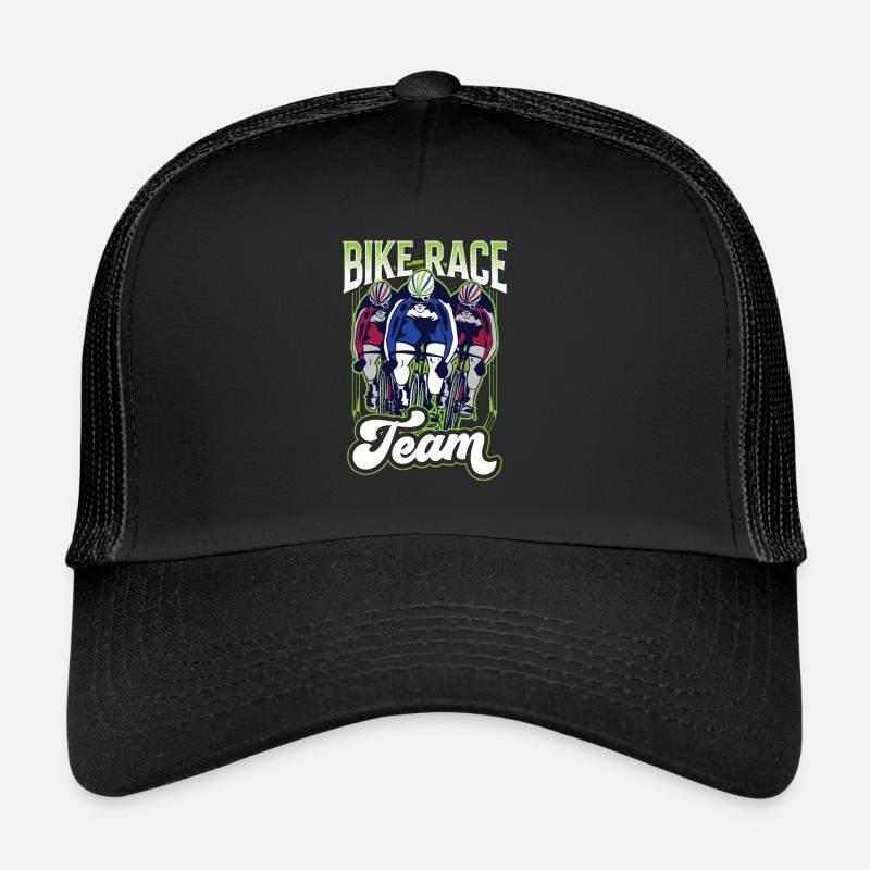 Cycling Race Team Race Cyclist Bicycle Trucker Cap