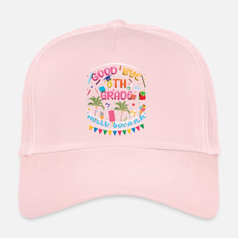 6th Grade Bye Schools Out Last Class Hello Summer Casquette trucker 
