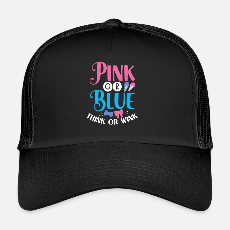 Pensez rose ou bleu ou clin d’œil Casquette trucker 