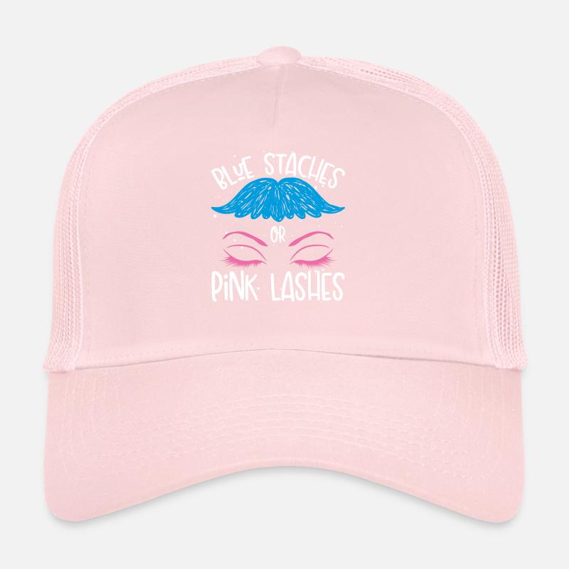 Blaue Stäbe Oder Rosa Wimpern Trucker Cap