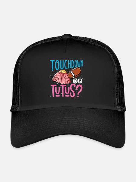 Touchdown ou Tutus - Casquette trucker  - noir/noir - Devant