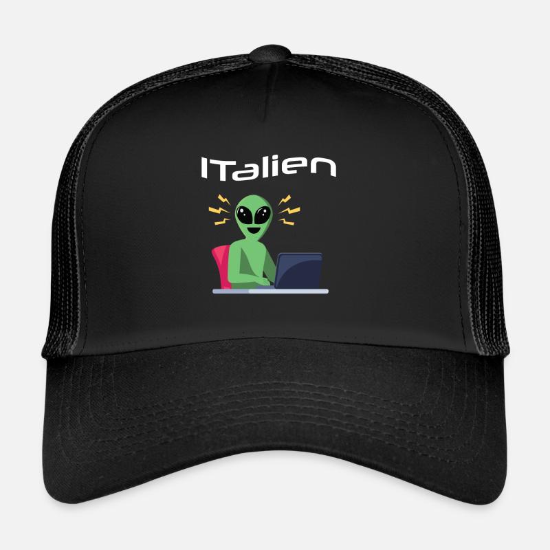 ITalien Alien Informatiker Hacker Coder Casquette trucker 