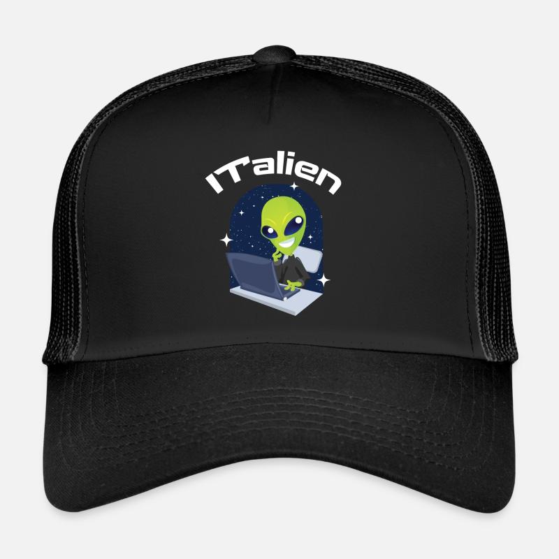 ITalien Alien Informatiker Hacker Coder Casquette trucker 