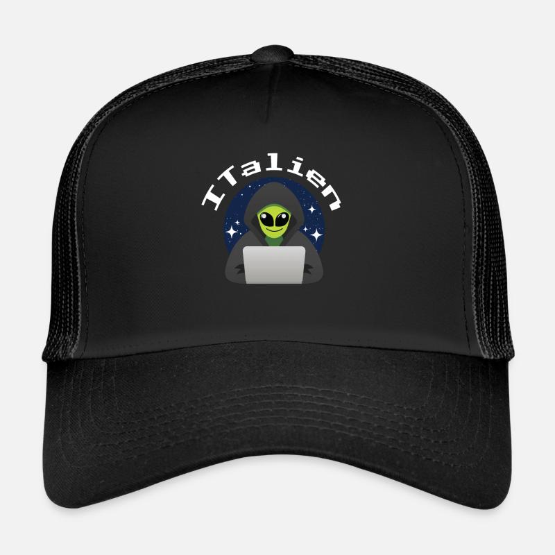 ITalien Alien Informatiker Hacker Coder Casquette trucker 