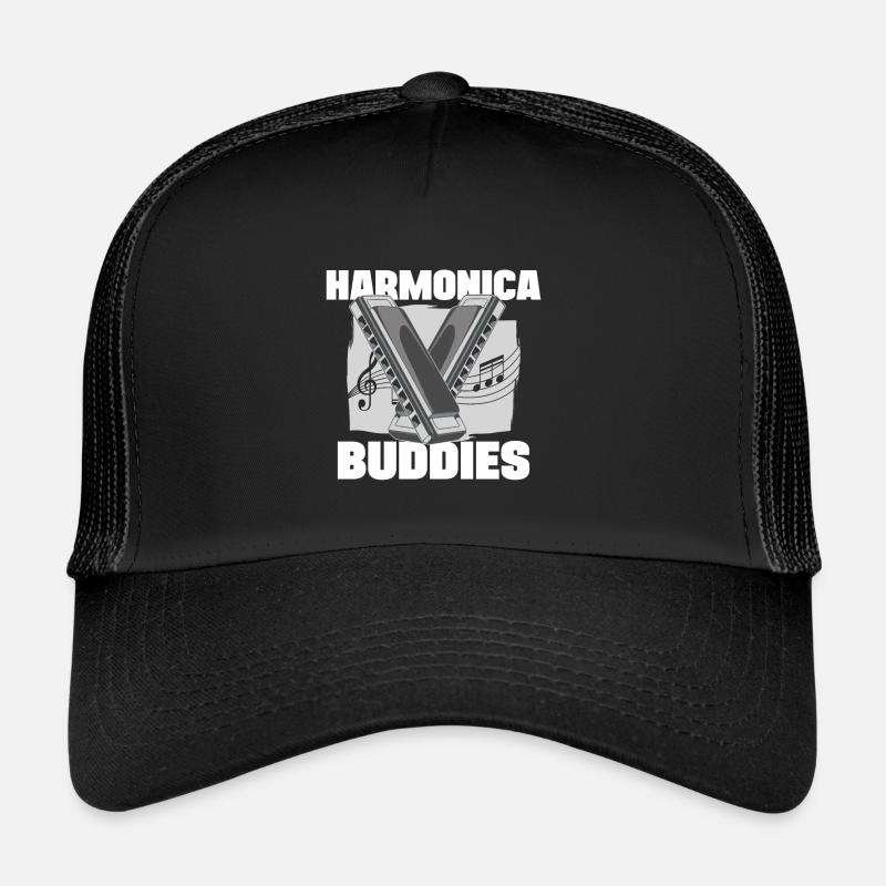 Harmonica Buddies Harmonicist Mouth Organ Gift Trucker Cap