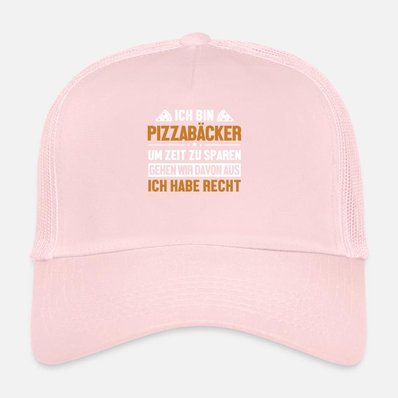 Pizzabäcker hat immer Recht Pizzaofen Pizza Trucker Cap