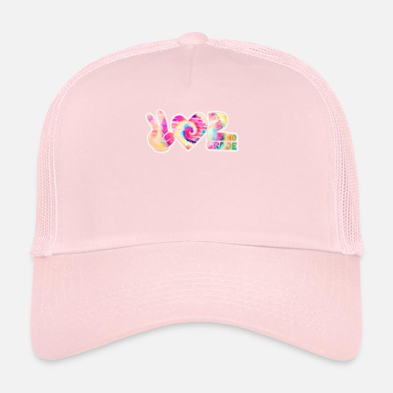 Tie-dye Peace Love Second 2nd Grade Cute School Trucker Cap