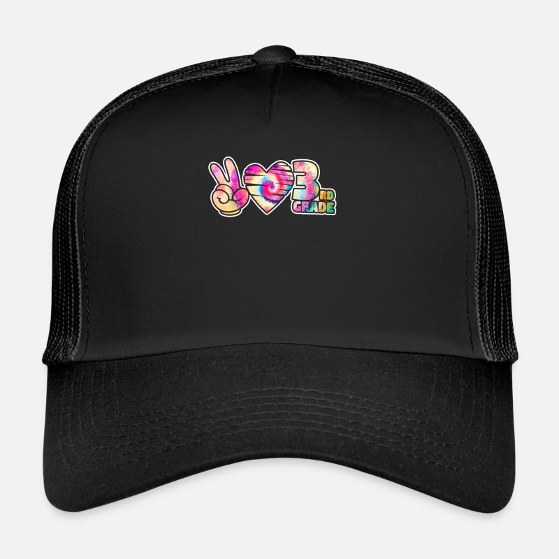 Peace Love Third 3rd Class Squad Back To School Trucker Cap