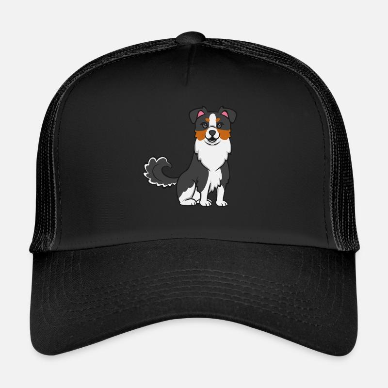 Miniature Australian Shepherd - Trucker Cap - Schwarz/Schwarz
