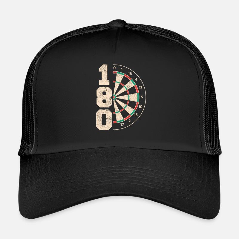 Fléchettes Fléchettes Joueur de fléchettes Fléchettes - Casquette trucker - noir/noir