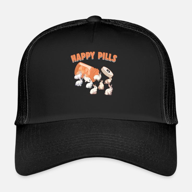 Happy Pills Flemish Giant Bunny Funny Rabbit Breed Trucker Cap