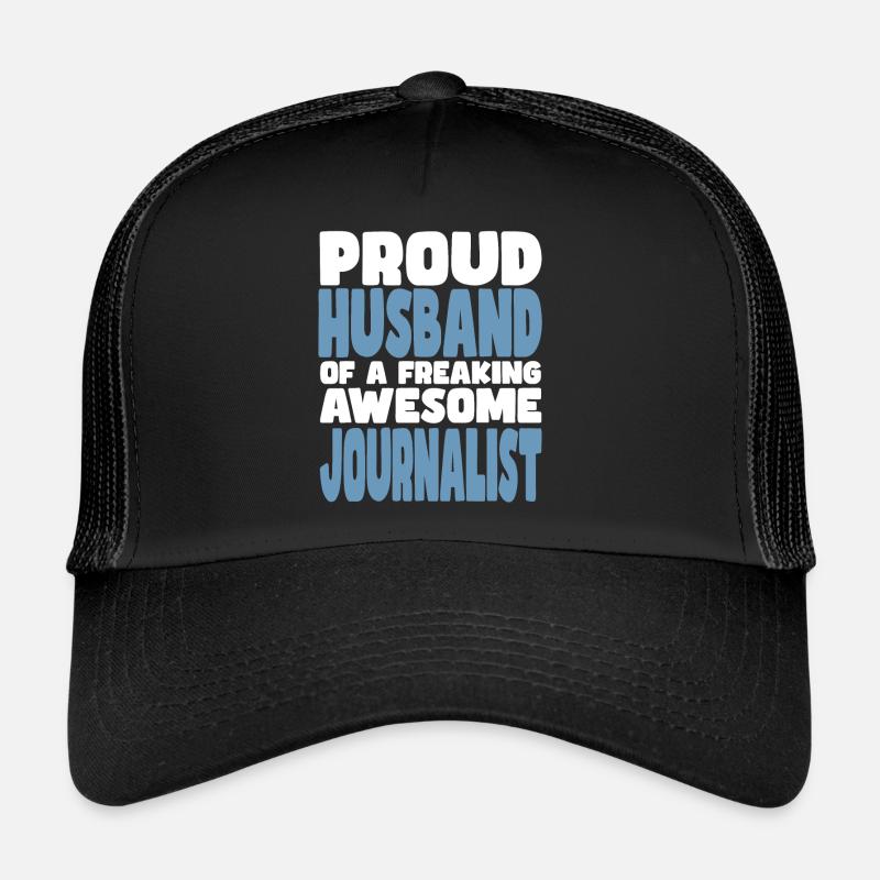Fière épouse d’un sacré bon journaliste Casquette trucker 
