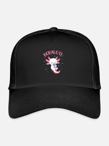 Thé à bulles - Casquette trucker  - noir/noir - Devant