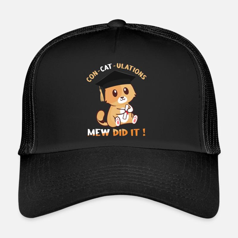 Cute Cat Diplômé Graduation 2023 Casquette trucker 