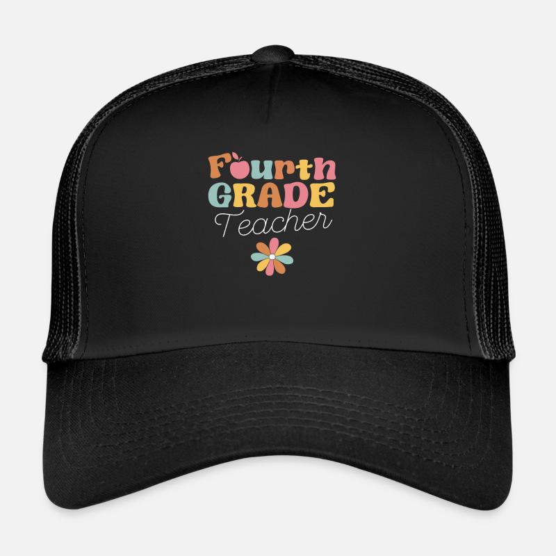 Enseignant de quatrième année 4e enseignant la rentrée scolaire Casquette trucker 