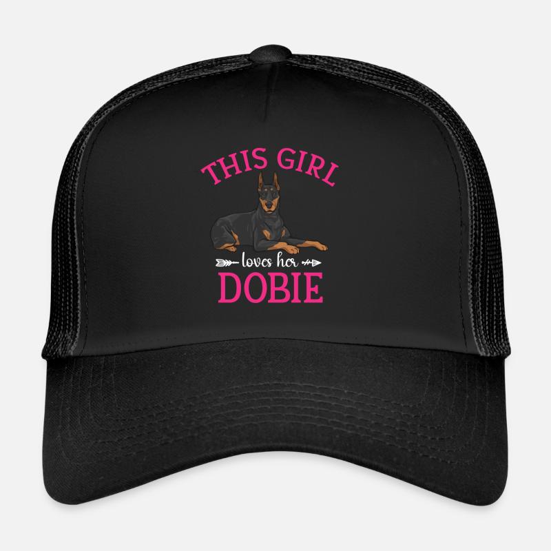 Dobermann Pinscher Hund Dobie Trucker Cap