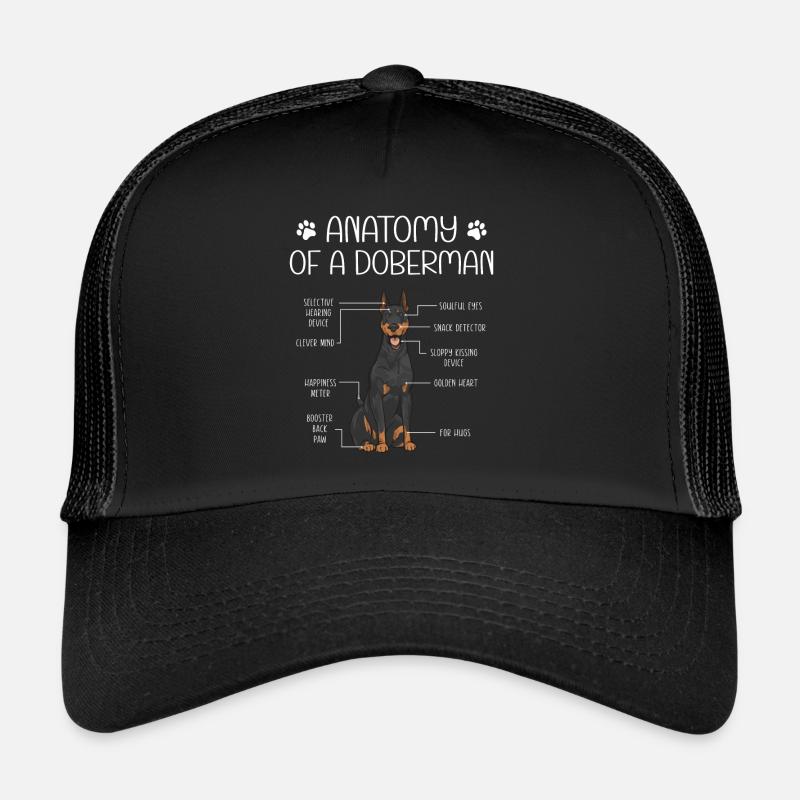 Doberman Pinscher Chien Dobie Casquette trucker 