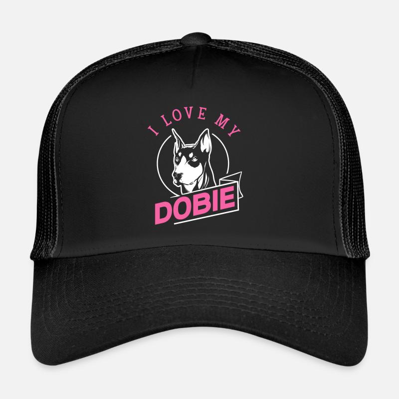 Doberman Pinscher Chien Dobie Casquette trucker 