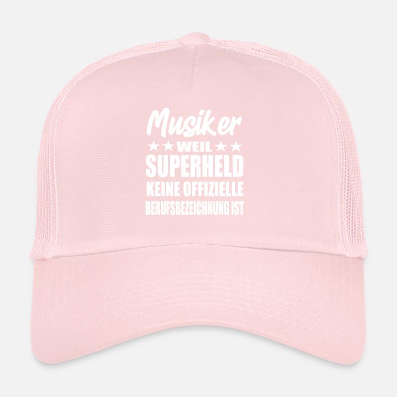 Musiker Superheld Spruch Trucker Cap
