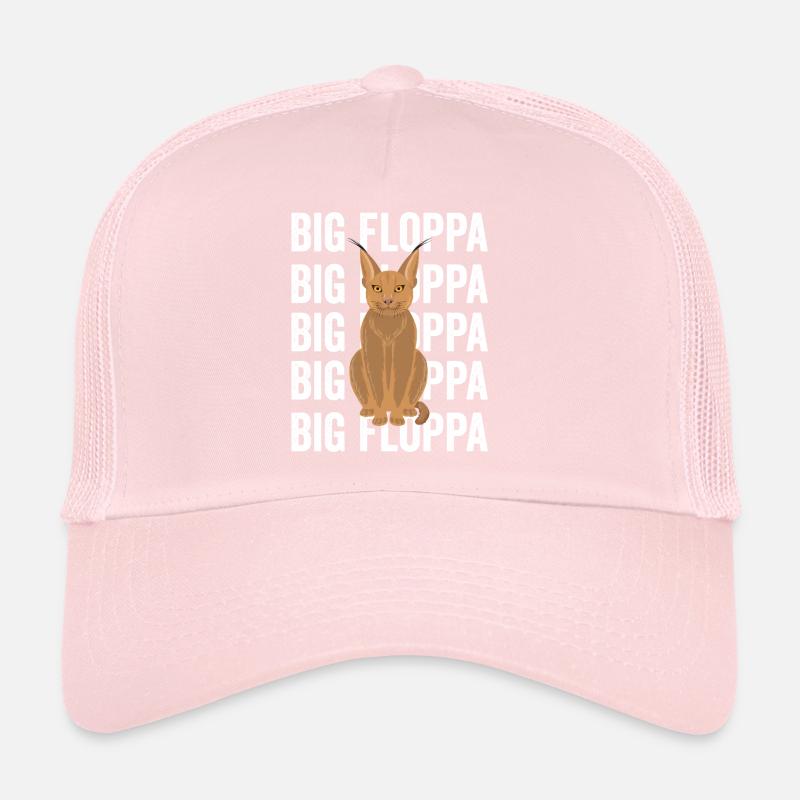 Big Floppa Caracal Cat Meme Casquette trucker 