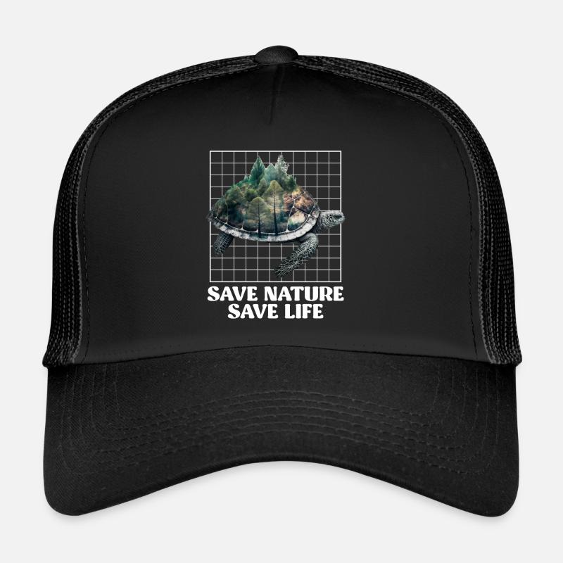 Save Nature Turtles Species Conservation Environment Trucker Cap