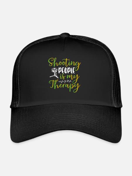 Taking pictures of people is my - Trucker Cap - black/black - Front