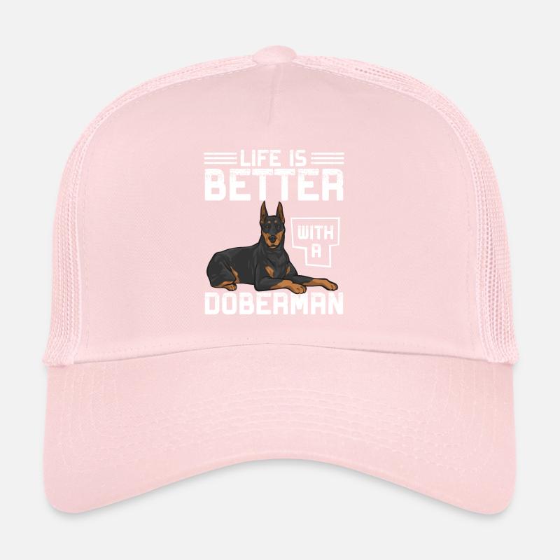 Dobermann Pinscher Hund Dobie Trucker Cap